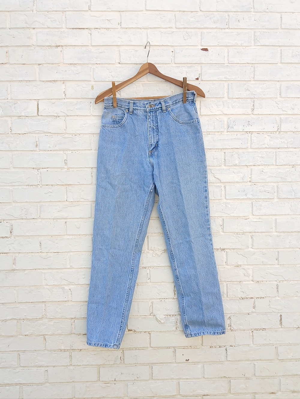 Vintage 90s Lands' End Highrise Jeans Butter Mom Size 6 - Picture 2 of 7